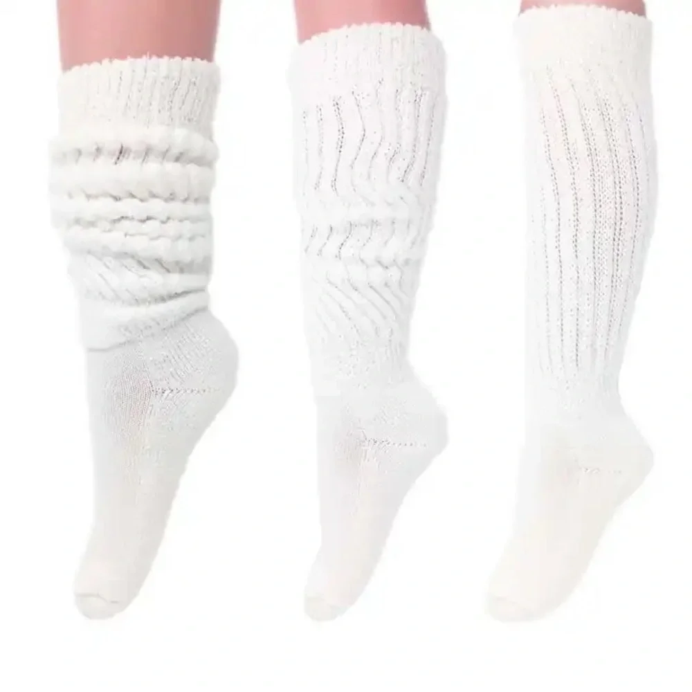2 Pair of slouch Socks Scrunch socks! Original Retro Heavy Slouchy Socks - Picture 4 of 16